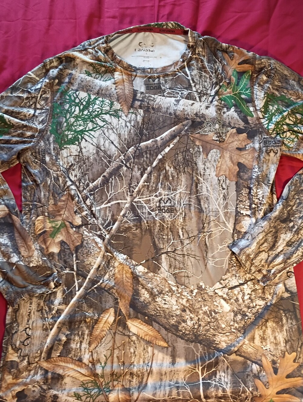 Realtree Men's Long-Sleeve Camo Shirt - Brown, Green, Gray
